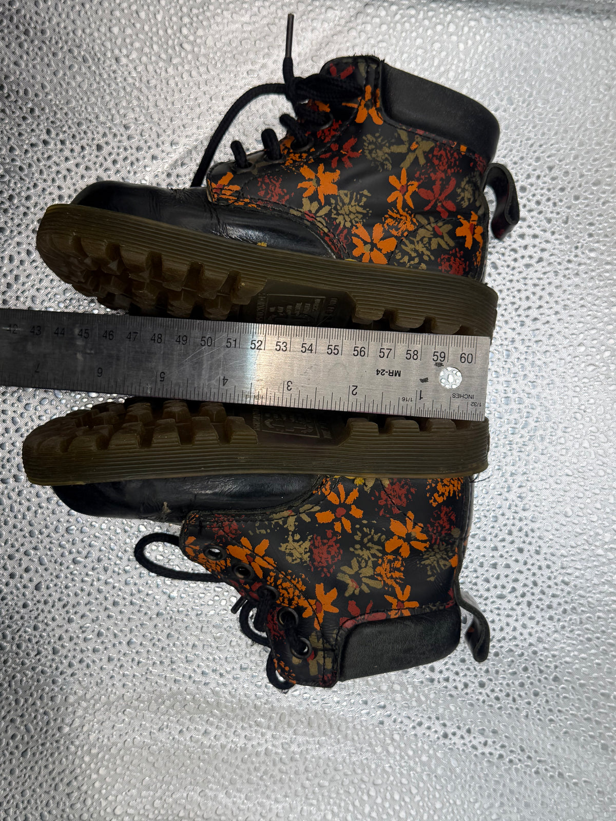Vintage Toddler Doc Martens Limited Edition Autumn Floral Leather Made in England Boot