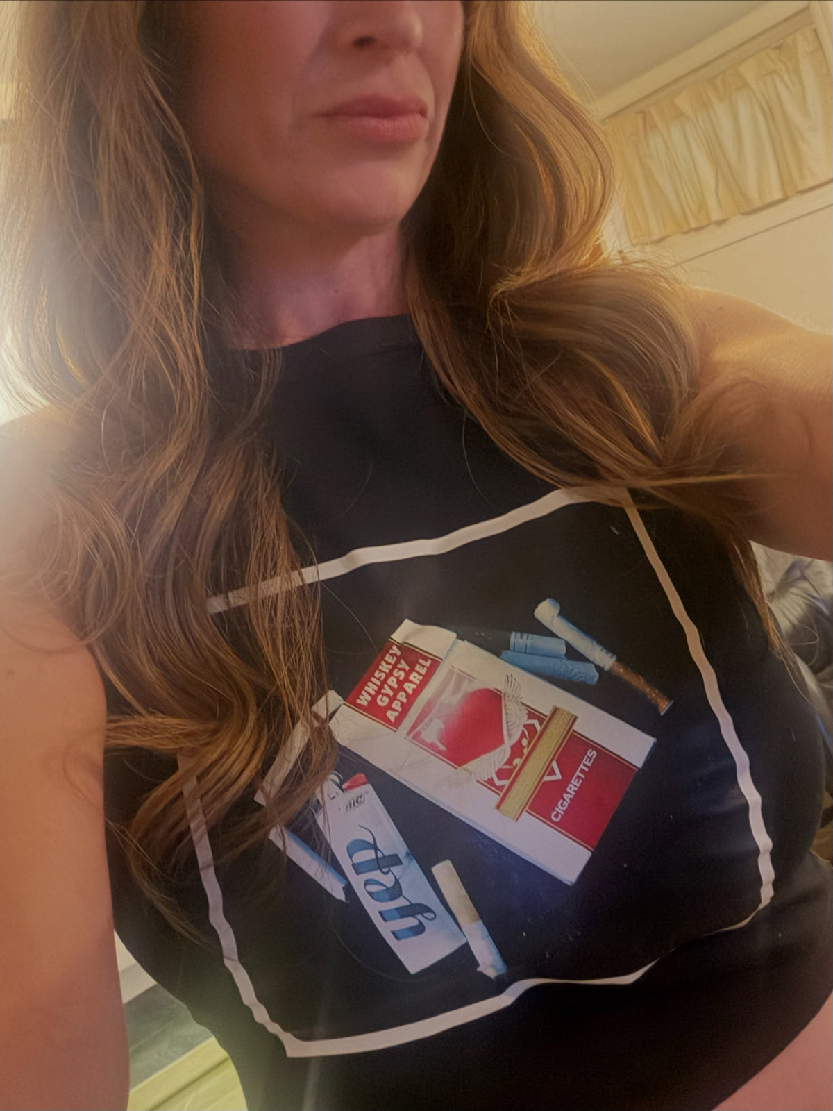 Having a day - micro rib racer tank top