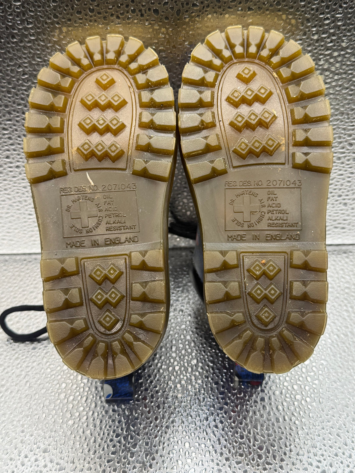Vintage Toddler Doc Martens Limited Edition Peace & Love Leather Made in England Boot